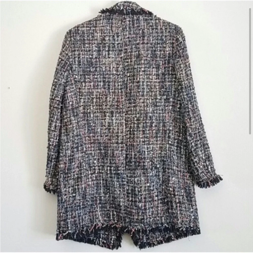 Frayed Button up blazer jacket - Picture 3 of 6